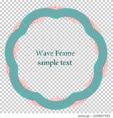 pop wavy line frame 109807595