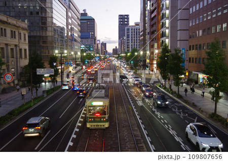 鯉城通り夜景 鯉城通り夜景 109807656
