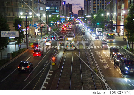 鯉城通り夜景 鯉城通り夜景 109807676