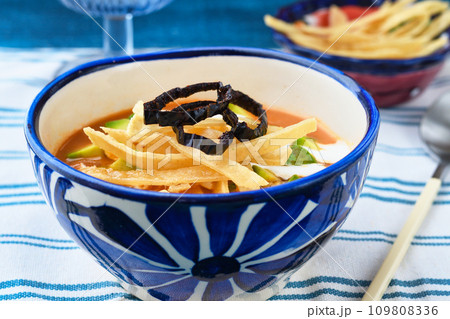 メキシコのスープ ソパ・タラスカ メキシコのスープ ソパ・タラスカ 109808336