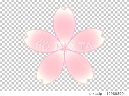 櫻花圖示淡粉紅色漸層標記素材櫻花花瓣插圖 櫻花圖示淡粉紅色漸層標記素材櫻花花瓣插圖 109808904