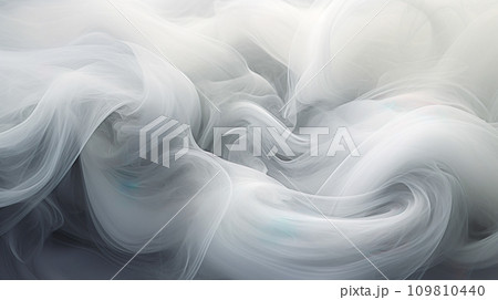 充満する白い煙のイメージ背景「AI生成画像」のイラスト素材 [109810440] - PIXTA