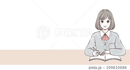 学生のイラスト素材 学生のイラスト素材 109810886