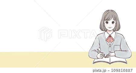 学生のイラスト素材 学生のイラスト素材 109810887