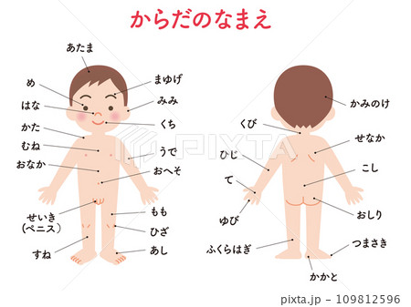 体の名前　男の子 109812596