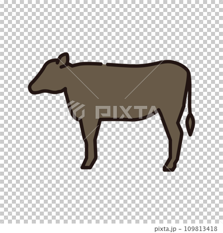 牛 牛肉 精肉 イラスト 牛 牛肉 精肉 イラスト 109813418