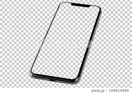 Smartphone Mockup with Blank White Screen for Web and App Design Smartphone Mockup with Blank White Screen for Web and App Design 109814409