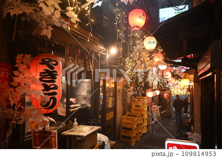 クリスマスバージョンの新宿・思い出横丁 クリスマスバージョンの新宿・思い出横丁 109814953