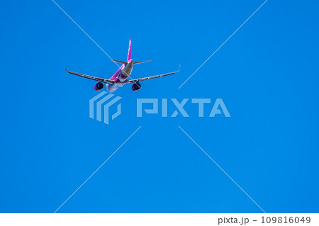 成田空港を離陸した旅客機・ピーチ航空・A320 成田空港を離陸した旅客機・ピーチ航空・A320 109816049