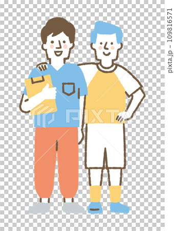 兩個穿著運動服的好朋友_color 109816571