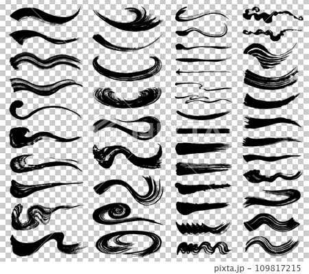 Nami splash handwriting brush illustration Nami splash handwriting brush illustration 109817215