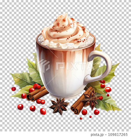 cup of hot chocolate. AI generated image 109817265