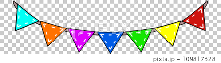 五顏六色的花環圖 五顏六色的花環圖 109817328