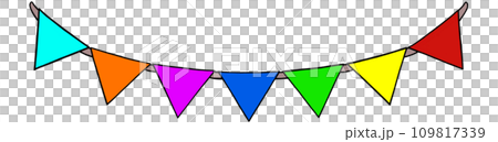 colorful garland illustration 109817339