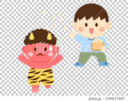 Illustration of bean-maki 109817907