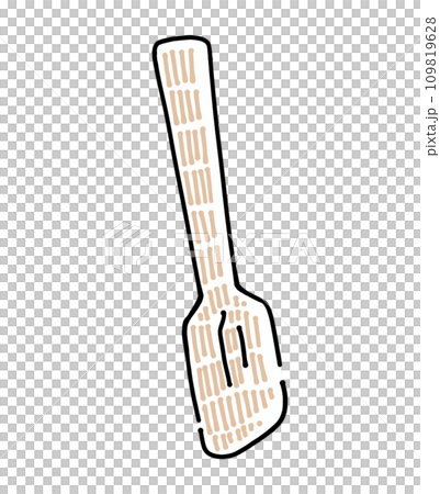 Loose simple spatula single item 109819628