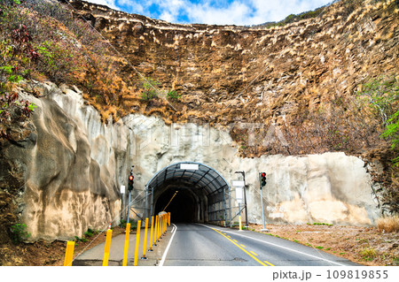 Tunnel to Diamond Head Crater on Oahu Island, Hawaii Tunnel to Diamond Head Crater on Oahu Island, Hawaii 109819855