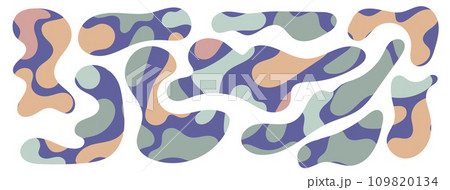 Freeform blob shapes. Abstracts amoeba shapes, freeform organic elements. 109820134