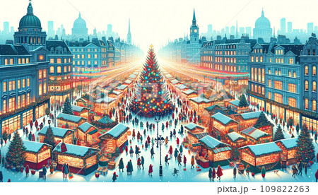 クリスマスのイラスト クリスマスのイラスト 109822263