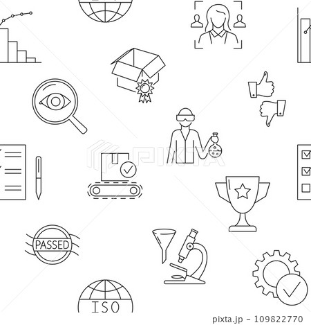 Product quality control seamless pattern Product quality control seamless pattern 109822770