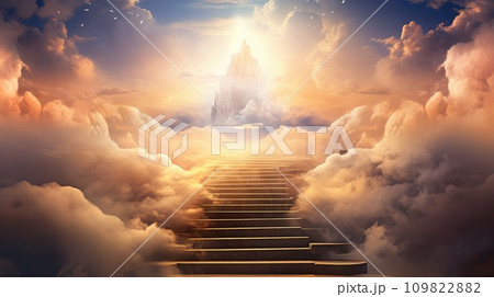 Stairway to heaven concept. Stairway to heaven concept. 109822882