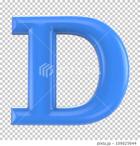 Sign Number And letter made from 3d render 109825644