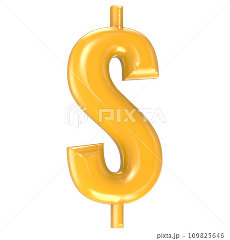 Sign Number And letter made from 3d render 109825646
