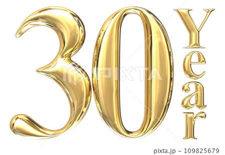 Sign Number And letter made from 3d render 109825679