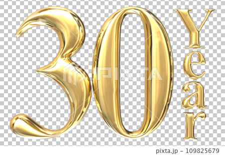 Sign Number And letter made from 3d render 109825679