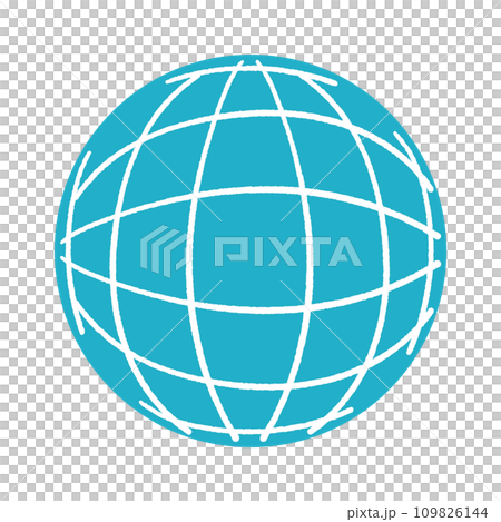 Earth circle represented in wire frame illustration material Earth circle represented in wire frame illustration material 109826144