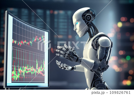 AI Trading. AI Robot on chatGPT generate analytic Trading chart. AI Trading. AI Robot on chatGPT generate analytic Trading chart. 109826761
