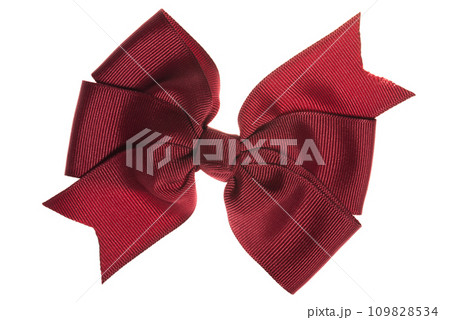 Red bow, isolated on white background 109828534