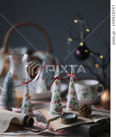 冬の飾り付けとサシェ 109828547