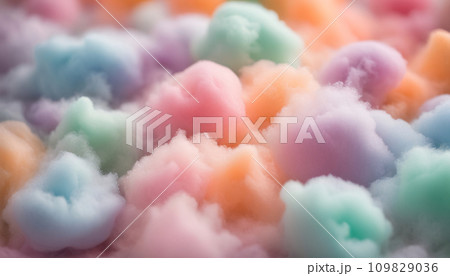 カラフルな綿　パステルカラー 109829036