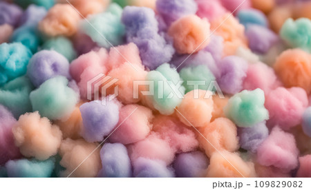 カラフルな綿　パステルカラー 109829082