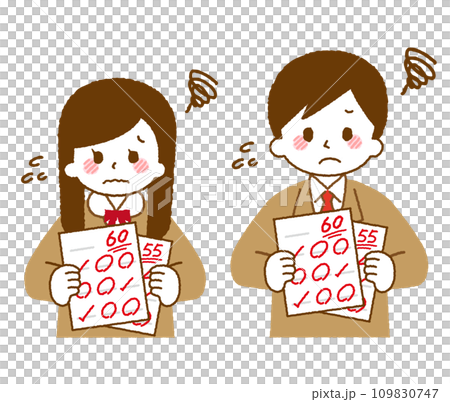 檢測結果。取得平均分數或低分的學生。 109830747