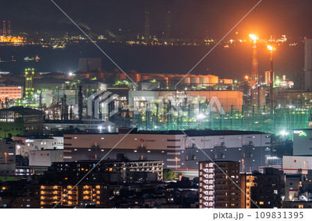 《神奈川県》川崎工場夜景・遠景撮影 《神奈川県》川崎工場夜景・遠景撮影 109831395