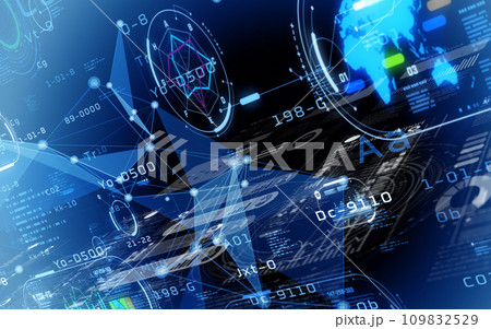 グラフィックデザイナーによるデジタルアート グラフィックデザイナーによるデジタルアート 109832529