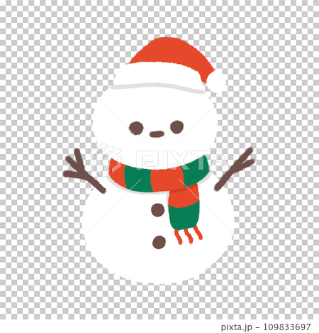 Cute Snowman santa hat Doodle element, Festival signs and symbols, Hand drawn in doodle style Cute Snowman santa hat Doodle element, Festival signs and symbols, Hand drawn in doodle style 109833697