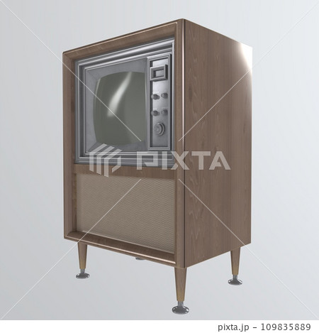 Vintage Tv isolated on white background Vintage Tv isolated on white background 109835889
