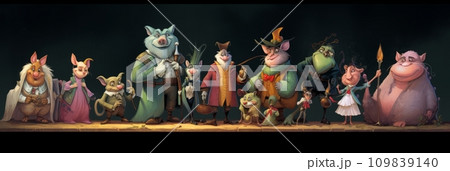 Magic fairy tale characters Magic fairy tale characters 109839140