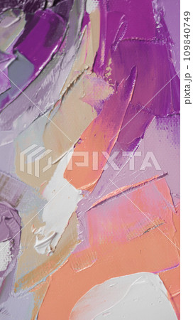 Closeup of a painting by oil and palette knife. Highly-textured, high quality details. Fragment of multicolored texture painting. Abstract art background. oil on canvas. Rough brushstrokes of paint. Closeup of a painting by oil and palette knife. Highly-textured, high quality details. Fragment of multicolored texture painting. Abstract art background. oil on canvas. Rough brushstrokes of paint. 109840749