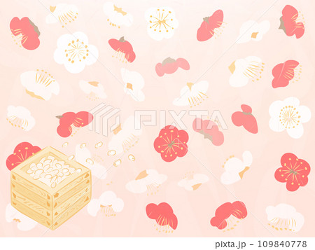 節分のベクターイラスト背景 109840778