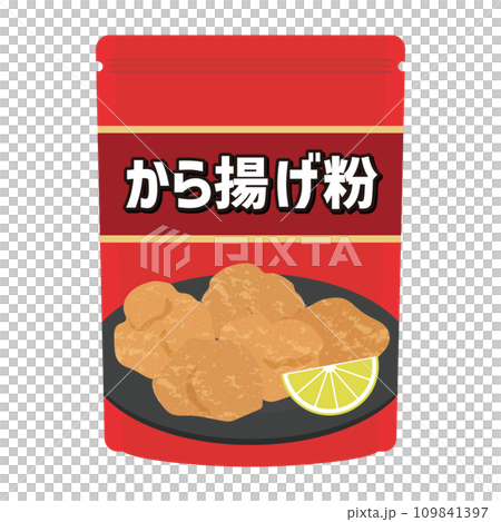から揚げ粉のイラスト から揚げ粉のイラスト 109841397