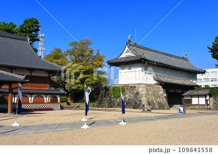 【佐賀県】快晴の佐賀城 本丸御殿と鯱の門 【佐賀県】快晴の佐賀城 本丸御殿と鯱の門 109841558