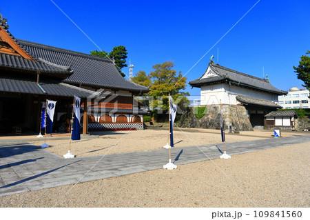 【佐賀県】快晴の佐賀城 本丸御殿と鯱の門 109841560