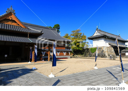 【佐賀県】快晴の佐賀城 本丸御殿と鯱の門 109841569