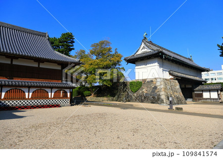 【佐賀県】快晴の佐賀城 本丸御殿と鯱の門 【佐賀県】快晴の佐賀城 本丸御殿と鯱の門 109841574