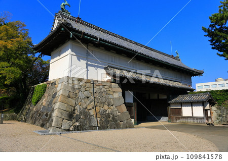 【佐賀県】快晴の佐賀城 鯱の門 109841578