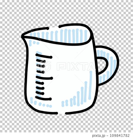 Loose simple measuring cup single item 109841782